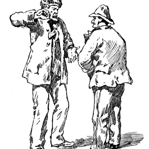 West End riots, 1886 - a two men in discussion