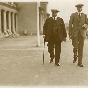Westonville, Margate - Two smart gents walk on the Promenade