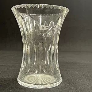 White Star Line, cut glass flower vase
