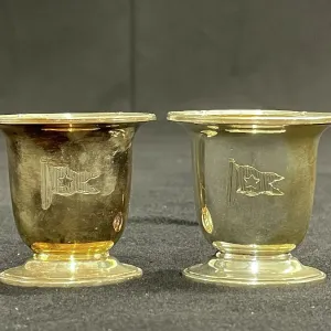 White Star Line, pair of First Class toothpick holders