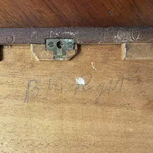 White Star Line, RMS Olympic, oak dressing table (detail)