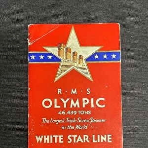 White Star Line, RMS Olympic pictorial souvenir (cover)