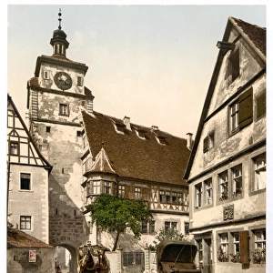 White Tower (i. e. Weisser Turm), Rothenburg (i. e. ob der Tau