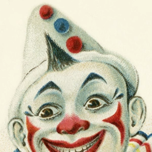 Whiteface clown