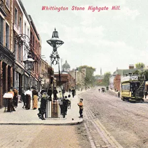 Whittington Stone, Highgate Hill, Highgate, North London