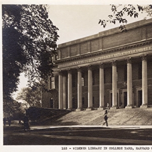 Widener Library, Harvard University, Cambridge, Mass, USA