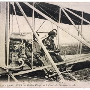 Wilbur Wright & Plane