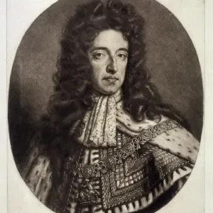 King William III Print, Engraving King William III Print, Engraving