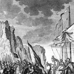 William of Normandy lands on the English coast