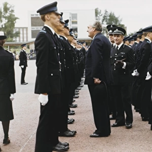 William Whitelaw at Met Police cadets parade