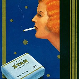 Wills Star Cigarettes advertisement