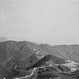 Winding road towards a peak, c. 1870
