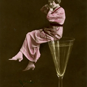 Wine Glass and Woman
