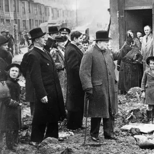 Winston Churchill in Bristol, 1941