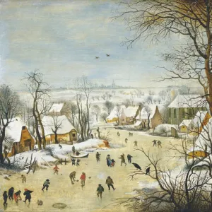 Winter Landscape with skaters. Pieter Brueghel II, The Younger