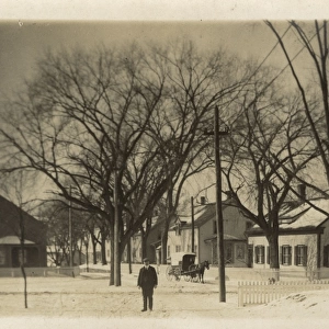 Winter scene in Greystone, USA