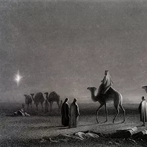 Wise Men following the Star across the desert