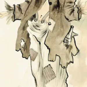 Wiskers Face Print - Murray's Cabaret Club Costume Design Wiskers Face Print - Murray's Cabaret Club Costume Design