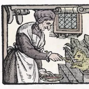 Witch Feeds Familiars