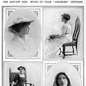 Wives of four awarded officers, WW1