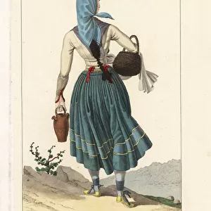 Woman of Aran, Catalonia, Spanish Pyrenees, 19th century