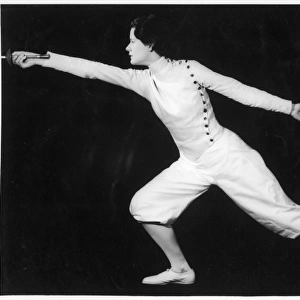 Woman Fencing Lunge