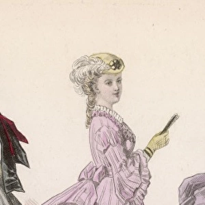 Woman in Pink Dress / 1869
