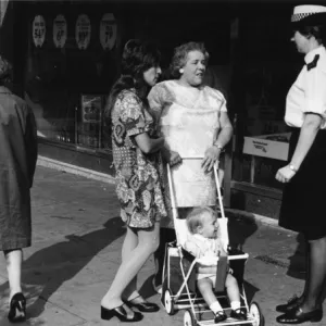 Woman police officer on duty in London