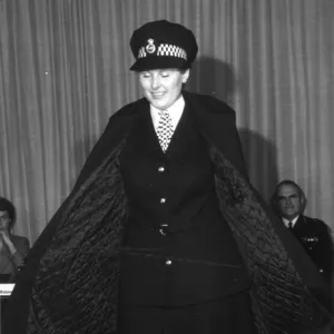 Woman police officer in updated uniform, London