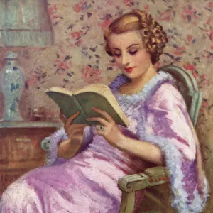 Woman reading a book