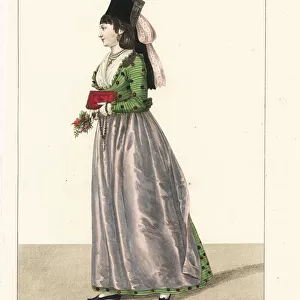 Woman of Schweinfurt, Bavaria, Germany, 19th century