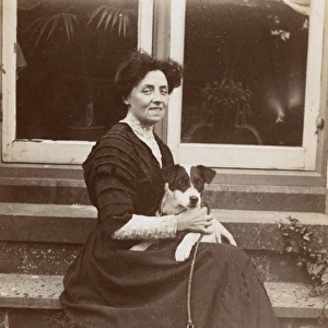 Woman with her Terrier