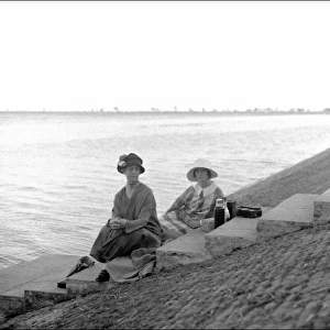 Two women at Bideford, Devon