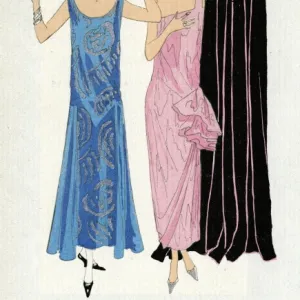 Two women in evening dresses by Paul Poiret