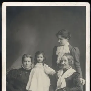 Women & Girl 1890S Photo