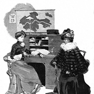 Women in an office, 1901