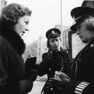 Two women police officers on duty in London