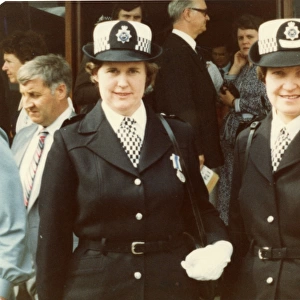 Women police officers at passing out parade, London