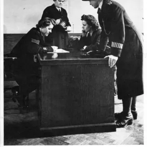 Women police officers at work, WEC, London