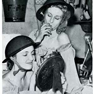 Two women preparing for show at Windmill Theatre 1939
