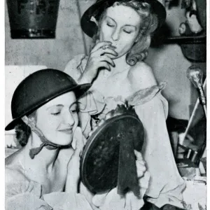 Two women preparing for show at Windmill Theatre 1939