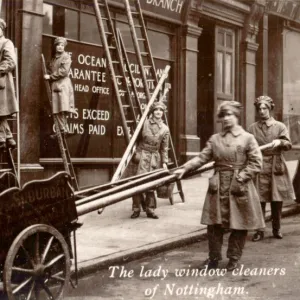 Women Work WW1 Window Cleaners