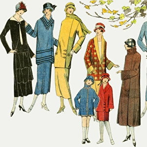Womens and Cildrens Fashions for Autumn 1921