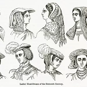 Womens headdressses of the 16th century
