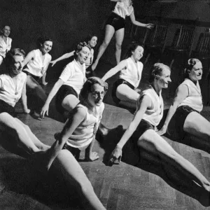 The Womens League of Health & Beauty exercise classes, 1938