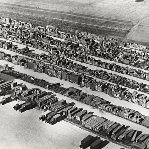 Wooden Crates in the Open During the Berlin Airlift at t?