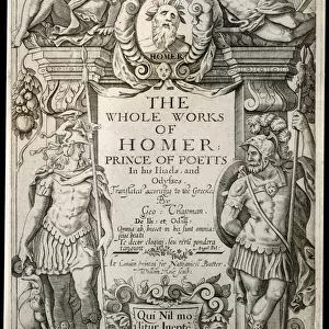 Works of Homer, First Edition translated by Chapman