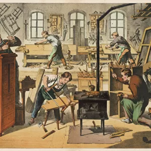 Workshop of a carpenter and joiner