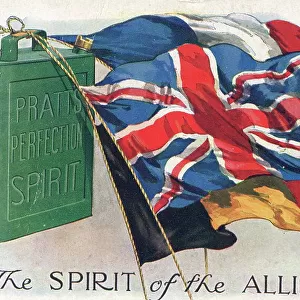 World War 1 patriotic advert for Pratts Motor Spirit
