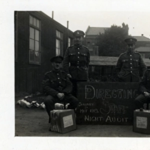 World War One Army Directing Staff, Thought to be at Camberl
